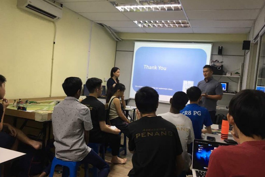 Field trip for students to study kitchen’s grease trap process