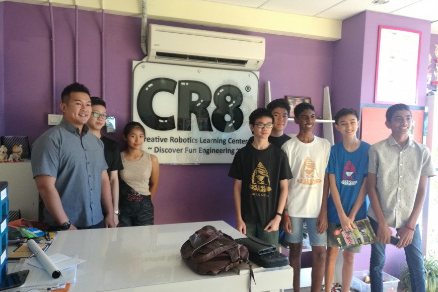 Field trip for students to study kitchen’s grease trap process